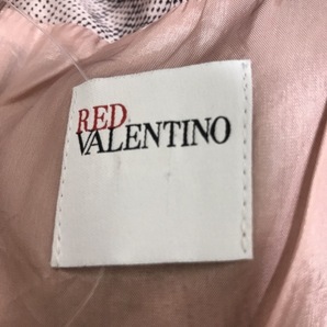レッドバレンチノ RED VALENTINO - ライトピンク×黒 レディース 半袖/ミニ/フリル ワンピースの画像3