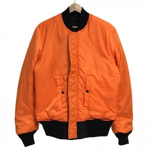 アルファ ALPHA INDUSTRIES ブルゾン サイズL - 黒×オレンジ メンズ 長袖/リバーシブル/中綿/MA-1/冬 ジャケットの画像8