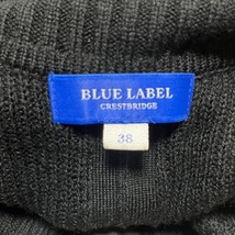 ブルーレーベルクレストブリッジ BLUE LABEL CRESTBRIDGE サイズ38 M - 黒 レディース タートルネック/長袖/ロング/ニット/リボン 美品_画像3