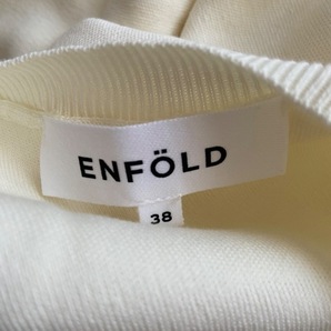 エンフォルド ENFOLD ベスト サイズ38 M - 白 レディース ロング丈/アシンメトリー トップスの画像3