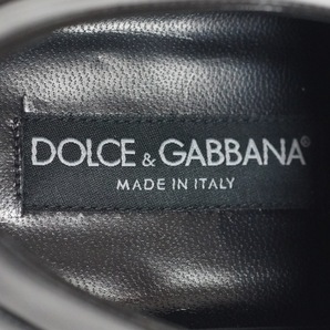 ドルチェアンドガッバーナ DOLCE&GABBANA シューズ 7 1/2 - レザー 黒 メンズ 靴の画像5
