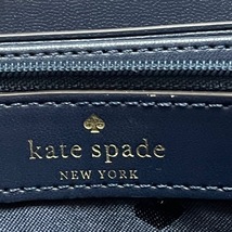 ケイトスペード Kate spade 長財布 WLR00120 - レザー レッド×白×ネイビー ラウンドファスナー 財布_画像5