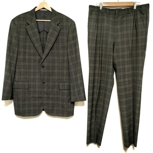  Yuki Torii YUKITORII single suit size AB7 - dark gray × gray men's check pattern /HOMME men's suit 