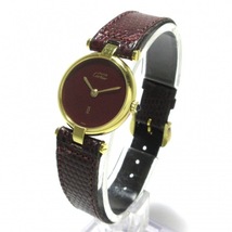 Cartier(カルティエ) 腕時計 マストヴァンドーム ヴェルメイユ レディース 925/リザードベルト ボルドー_画像2