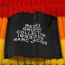 マークジェイコブス MARC JACOBS ニット帽 - コットン イエロー×オレンジ×マルチ REDUX GRUNGE COLLECTION 1993/2018/ボーダー 美品 帽子_画像5