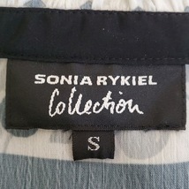 ソニアリキエル SONIARYKIEL サイズS - 白×黒 レディース 開襟/長袖/ひざ丈/さくらんぼ/フリル/シースルー/シャツワンピ ワンピース_画像3