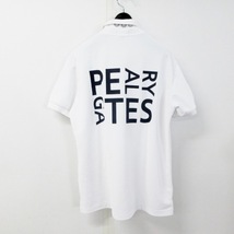 パーリーゲイツ PEARLY GATES 半袖ポロシャツ サイズ5 XL - 白×ネイビー メンズ ワッペン/ロゴ 美品 トップス_画像2