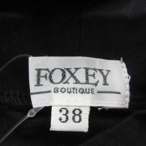 フォクシー FOXEY ノースリーブカットソー サイズ38 M 黒 レディース タートルネック 美品 トップス_画像3