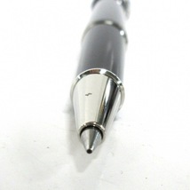 モンブラン MONTBLANC ボールペン MB2865 マイスターシュテュック プラチナ ローラーボール 金属素材 黒×シルバー キャップ式/インク無し_画像5