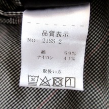 モノビ MONOBI パンツ サイズL - 黒×白×レッド メンズ フルレングス/チェック柄 ボトムス_画像4