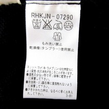 ヒロココシノ HIROKO KOSHINO 長袖カットソー サイズ38 M - 黒×ベージュ レディース メッシュ 美品 トップス_画像6