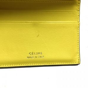 セリーヌ CELINE 3つ折り財布/ミニ/コンパクト スモール フォールデッドマルチファンクション レザー グレーベージュ 財布の画像5