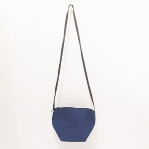  Herve Chapelier Herve Chapelier shoulder bag nylon boat type shoulder bag XS nylon navy N line bag 