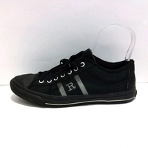 リーガル REGAL スニーカー 26 - キャンバス×レザー 黒×グレー メンズ 刺繍 靴_画像1
