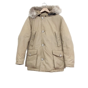 ウールリッチ WOOLRICH ダウンジャケット サイズUSA -XXS - ライトブラウン メンズ 長袖/ファー/ファー着脱可/ジップアップ/冬 ジャケット