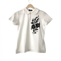 トリココムデギャルソン tricot COMMEdesGARCONS 半袖ポロシャツ - 白×黒 レディース トップス_画像1