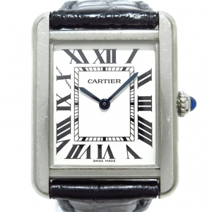 Cartier(カルティエ) 腕時計 タンクソロSM W5200005 レディース SS/アリゲーターベルト シルバー