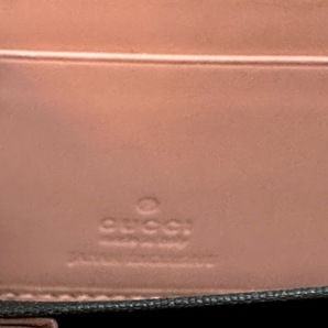 グッチ GUCCI 長財布 435819 GGリボン レザー ピンク ラウンドファスナー 財布の画像5
