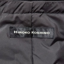 ヒロココシノ HIROKO KOSHINO ダウンジャケット サイズ38 M - 黒 レディース 長袖/フリル/冬 ジャケット_画像3