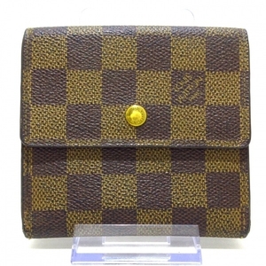 ルイヴィトン LOUIS VUITTON Wホック財布 N61652 ポルト モネ・ビエ カルト クレディ ダミエキャンバス エベヌ SP0947 財布 ダミエ