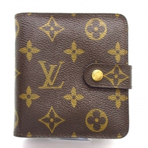 ルイヴィトン LOUIS VUITTON 2つ折り財布 M61667 コンパクト・ジップ モノグラム・キャンバス CA0012 財布 モノグラム