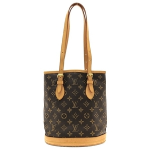 ルイヴィトン LOUIS VUITTON ショルダーバッグ M42238 プチ・バケット モノグラム・キャンバス - FL0041 バッグ モノグラム