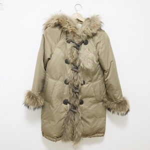  Grace Continental GRACE CONTINENTAL down coat size 36 S - Gold lady's long sleeve / fur removal possible / winter coat 