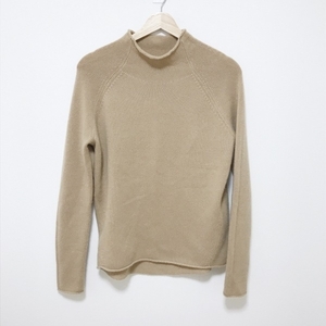 theory theory tunic - light brown lady's high‐necked / long sleeve / cashmere One-piece 
