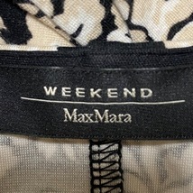 マックスマーラウィークエンド Max MaraWEEKEND サイズXS - 黒×ベージュ×白 レディース 七分袖/ロング/花柄/リボン/カシュクール_画像3