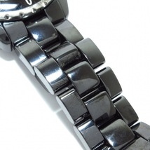 CHANEL(シャネル) 腕時計 J12 H1626 メンズ セラミック/38mm/12Pダイヤインデックス 黒_画像9