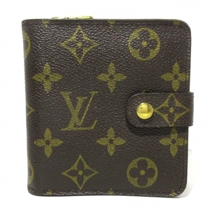 ルイヴィトン LOUIS VUITTON 2つ折り財布 M61667 コンパクト・ジップ モノグラム・キャンバス CA0092 財布 モノグラム