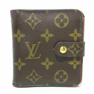 ルイヴィトン LOUIS VUITTON 2つ折り財布 M61667 コンパクト・ジップ モノグラム・キャンバス CA0098 財布 モノグラム