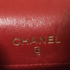 シャネル CHANEL シガレットケース - ラムスキン レッド キーリング付き 3番台 財布の画像5