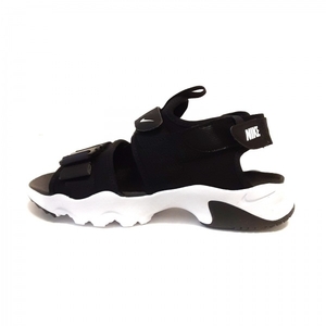 ナイキ NIKE サンダル CM 24 CV5515-001 - 化学繊維 黒×白 レディース 美品 靴
