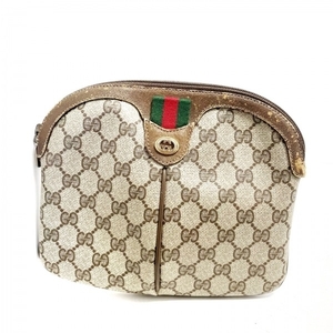 グッチ GUCCI ショルダーバッグ アクセサリーコレクション,シェリー(ウェブ),GGプラス・GGスプリーム PVC(塩化ビニール)×レザー バッグ