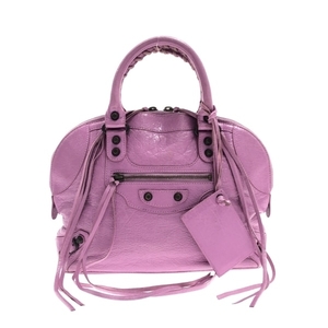  Balenciaga BALENCIAGA ручная сумочка 319371 Classic bo- кольцо кожа light purple сумка 