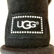 アグ UGG ショートブーツ JAPAN 23 1016554W ミニベイリーボタンブリング ムートン 黒 レディース 靴_画像5