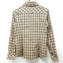 バーバリーブルーレーベル Burberry Blue Label 長袖シャツブラウス サイズ36 S - ベージュ×黒×マルチ レディース チェック柄 トップス_画像2