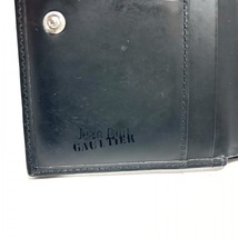 ゴルチエ JeanPaulGAULTIER 2つ折り財布 - レザー 黒×シルバー がま口 財布_画像5
