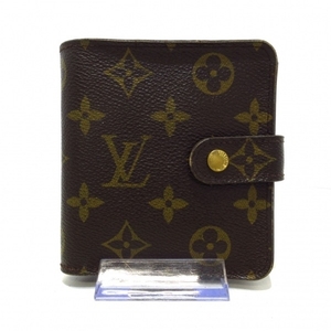 ルイヴィトン LOUIS VUITTON 2つ折り財布 M61667 コンパクト・ジップ モノグラム・キャンバス CT1004 財布 モノグラム