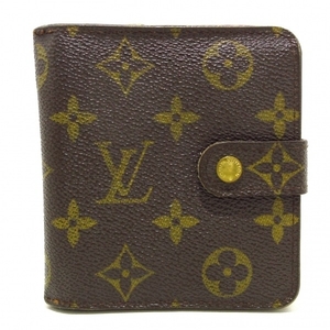 ルイヴィトン LOUIS VUITTON 2つ折り財布 M61667 コンパクト・ジップ モノグラム・キャンバス CA0075 財布 モノグラム