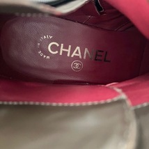 シャネル CHANEL ショートブーツ 35 1/2 G31204 - ヌバック グレー レディース ココマーク 靴_画像6