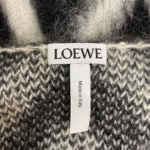 ロエベ LOEWE カーディガン サイズM - 黒×白 レディース 長袖/ロング丈 美品 トップス_画像3