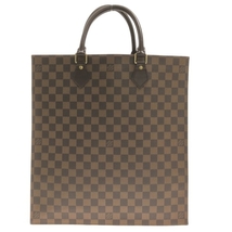 ルイヴィトン LOUIS VUITTON トートバッグ N51140 サック・プラ(旧型) ダミエ・キャンバス エベヌ MI0042 バッグ ダミエ_画像1