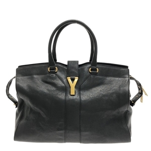 イヴサンローランリヴゴーシュ YvesSaintLaurent rivegauche (YSL) ハンドバッグ 275091 カバスシック レザー 黒 バッグ