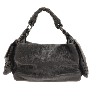 ボッテガヴェネタ BOTTEGA VENETA ハンドバッグ 144413 コッカー/イントレチャート レザー ダークブラウン バッグ