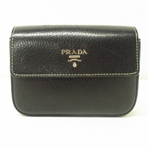 プラダ PRADA 1N1615 - レザー 黒 ポーチ_画像1