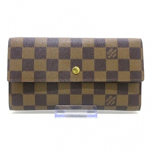 ルイヴィトン LOUIS VUITTON 長財布 N61215 ポルトトレゾール・インターナショナル ダミエ・キャンバス エベヌ TH0094 財布 ダミエ