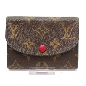 ルイヴィトン LOUIS VUITTON コインケース M41939 ポルトモネロザリ モノグラム・キャンバス フューシャ UB4210 美品 財布 モノグラム