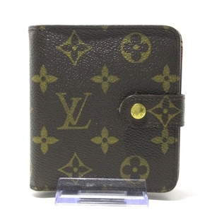 ルイヴィトン LOUIS VUITTON 2つ折り財布 M61667 コンパクト・ジップ モノグラム・キャンバス CA0095 財布 モノグラム